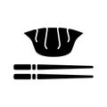 Jiaozi black glyph icon