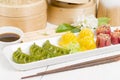 Jiaozi, Har Gow and Siu Mai Royalty Free Stock Photo