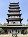 Haogu Pagoda Temple on the South Lake in Jiaxing, China