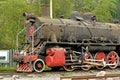 Jiayang China-A close-up of the steam train