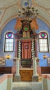 Interior of an old synagogue with the Torah Ark Royalty Free Stock Photo