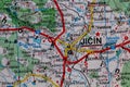 Jicin, Czechia, on a road m Royalty Free Stock Photo