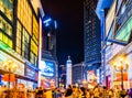 Jiefangbei CBD pedestrian mall. Royalty Free Stock Photo