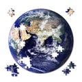 Jigsaw Earth Royalty Free Stock Photo