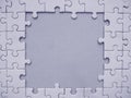 Jigsaw frame Royalty Free Stock Photo