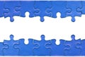 Jigsaw header and footer Royalty Free Stock Photo