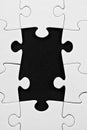 Jigsaw with missing pieces Royalty Free Stock Photo