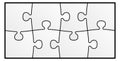 Jigsaw pattern game layout. Matching pieces together Royalty Free Stock Photo