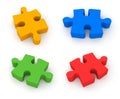 Jigsaw puzzle. 4 in 1