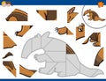 Jigsaw puzzle with anteater