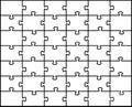 Jigsaw puzzle background. 42 pieces. Easy to edit