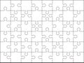 48 Jigsaw puzzle blank template