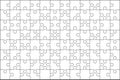 96 Jigsaw puzzle blank template : 3:2 ratio