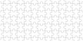 Jigsaw puzzle blank template, seamless puzzle pattern. Mosaic