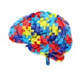 Jigsaw Puzzle Brain Isolated