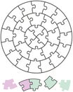 Jigsaw Puzzle Circles