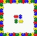 Jigsaw Puzzle Frame Background Royalty Free Stock Photo