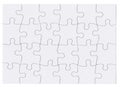 Blank Jigsaw Puzzle Isolated