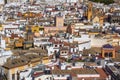 Jigsaw puzzle-like view of Seville,from Giralda Tower