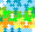 Jigsaw puzzle pattern