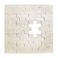 Jigsaw puzzle pattern with missing part Royalty Free Stock Photo