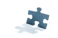 Jigsaw Puzzle Piece in Shape of a Man Royalty Free Stock Photo