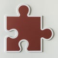 Jigsaw puzzle piece strategy icon Royalty Free Stock Photo