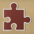 Jigsaw puzzle piece strategy icon Royalty Free Stock Photo