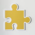 Jigsaw puzzle piece strategy icon isolate on background Royalty Free Stock Photo