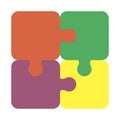 Jigsaw puzzle pieces for multiple uses