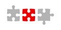 Jigsaw puzzle pieces not matching together Royalty Free Stock Photo