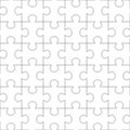 Jigsaw puzzle seamless pattern. Royalty Free Stock Photo