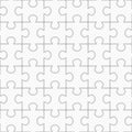 Jigsaw puzzle seamless pattern. Royalty Free Stock Photo