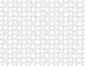 White color Jigsaw puzzle blank template background Royalty Free Stock Photo