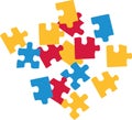 Jigsaw puzzle vector