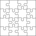 Jigsaw puzzle vector