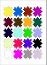 Jigsaw Puzzles with Different Colors