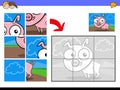Jigsaw puzzles with piglet farm animal