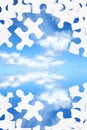 Jigsaw Sky Royalty Free Stock Photo