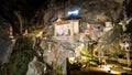 Original Christian nativity scene in a cave in a Spanish city of Jijona near Alicante, Valencia