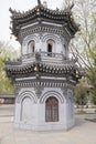 Jiliesi temple Pagoda, day grey color outdoors chinese historical Royalty Free Stock Photo