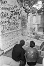 Jim Morrison's grave, paris, france 1987