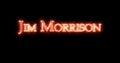 Jim Morrison written with fire. Loop