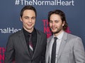 Jim Parsons and Taylor Kitsch at The Normal Heart Premiere in New York City