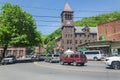 Jim thorpe Pennsylvania buildings and town street Royalty Free Stock Photo