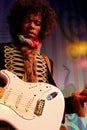 Jimi Hendrix as James Marshall Hendrix famous guitarlist,