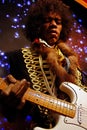 Jimi Hendrix as James Marshall Hendrix famous Guitarlist, Madame Tussauds wax