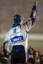 Jimmie Johnson Sharp Aquos 500 Presented by Vikuiti Royalty Free Stock Photo