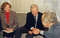 Jimmy Carter and Rosalynn Carter Meet Yitzhak Shamir Royalty Free Stock Photo