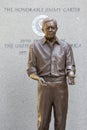 Jimmy Carter Statue Royalty Free Stock Photo